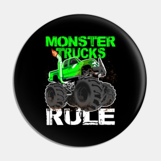 Vintage Monster Truck Lover This Is How I Roll Funny Gift Pin