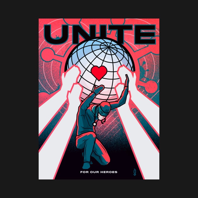 UNITE For Our Heroes Poster VARIANT by graphicblack