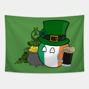 Polandball - Ireland on St. Patrick's Day Tapestry