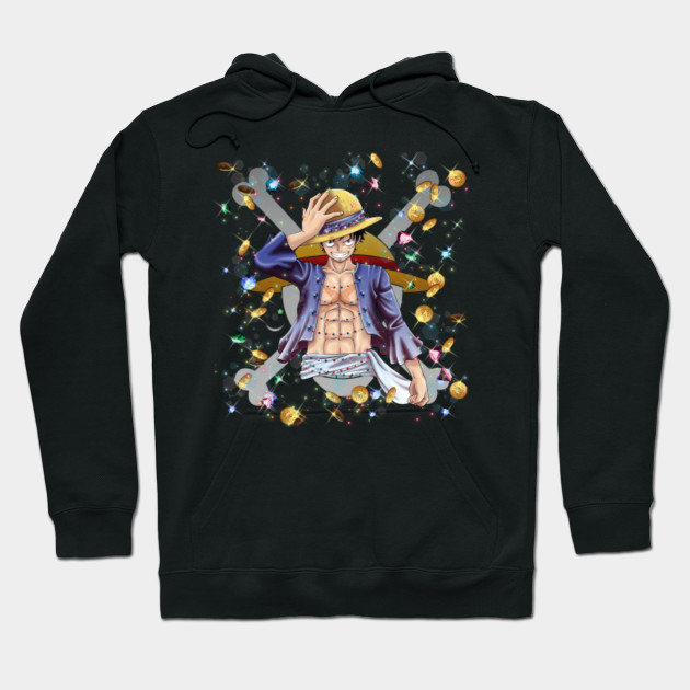 Mugiwara No Luffy Pirates King One Piece Hoodie Teepublic Au