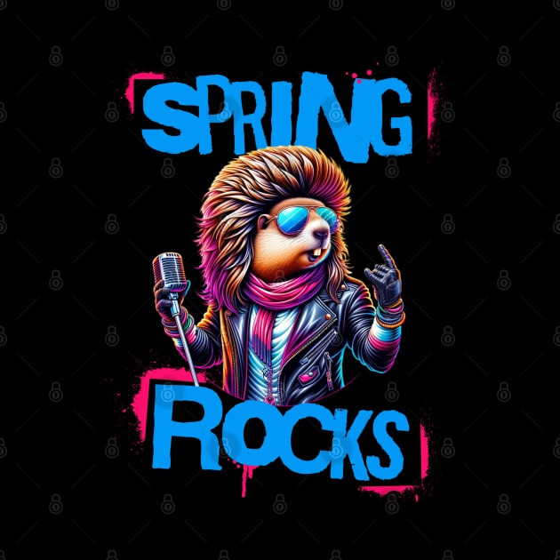 Spring Rocks Music Punk Rocker Print by woormle