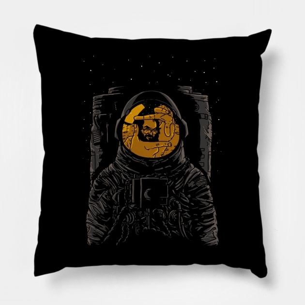 Dark side of the moon Pillow by rodrigobhz