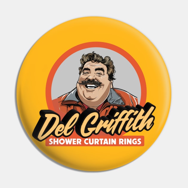Del Griffith Shower Curtain Rings Pin by NineBlack