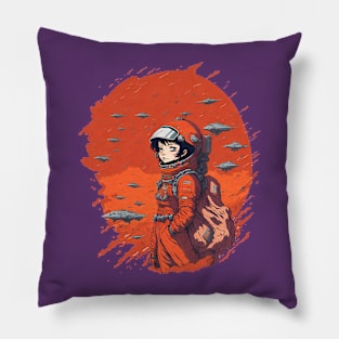 Starlight Serenity: Finding Peace in the Night Sky Pillow