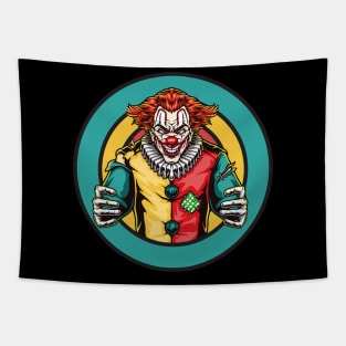 Horror Clown Tapestry