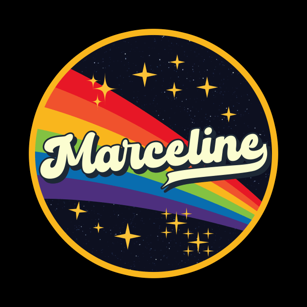 Marceline // Rainbow In Space Vintage Style by LMW Art