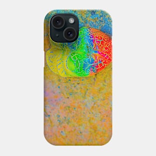 A Bali face mask on bright yellow background Phone Case