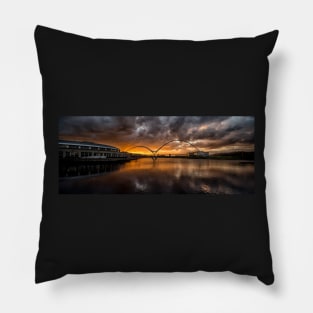 Infinity Bridge Sunset Pillow