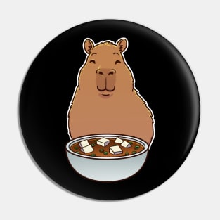 Capybara Miso Soup Pin