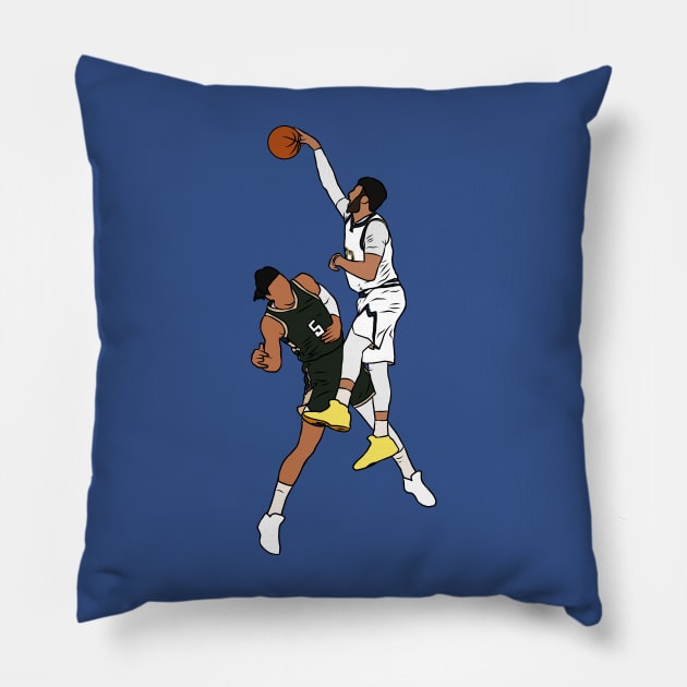 Jamal Murray Dunks Over DJ Wilson Pillow by rattraptees