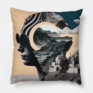 Surreal Collage #1 Pillow