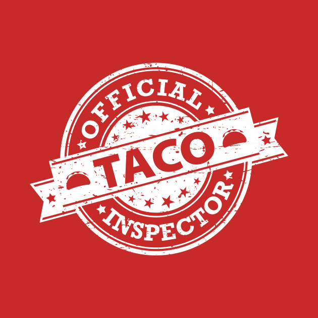 Official Taco Inspector - white design by verde