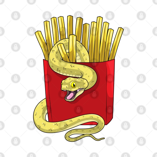 Snake French fries by Markus Schnabel