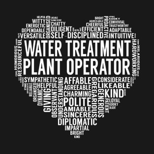 Water Treatment Plant Operator Heart T-Shirt