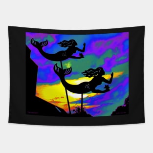 Night Mermaids Tapestry