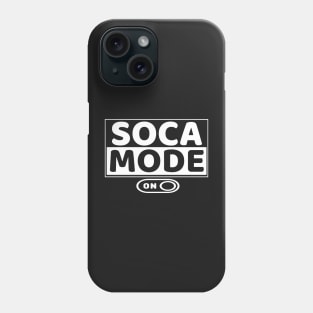 Soca Mode Brand Logo in White Print - Soca Mode Phone Case