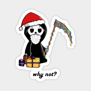 Christmas Grim Reaper Magnet