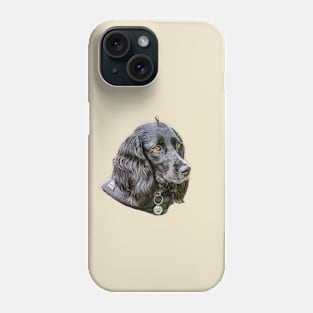 Black Cocker Spaniel Phone Case