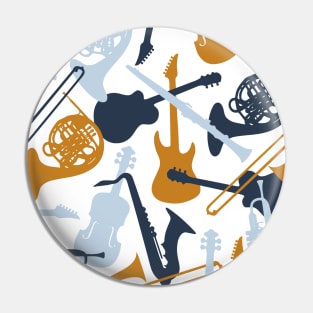 musical instruments Pin