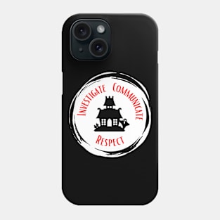 Respect White Circle Phone Case