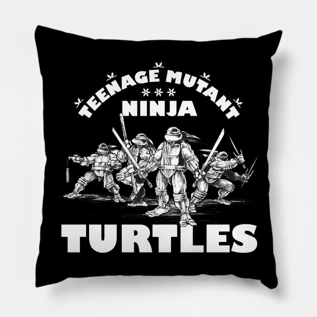 Old School TMNT (1984) Pillow by ForbiddenMonster