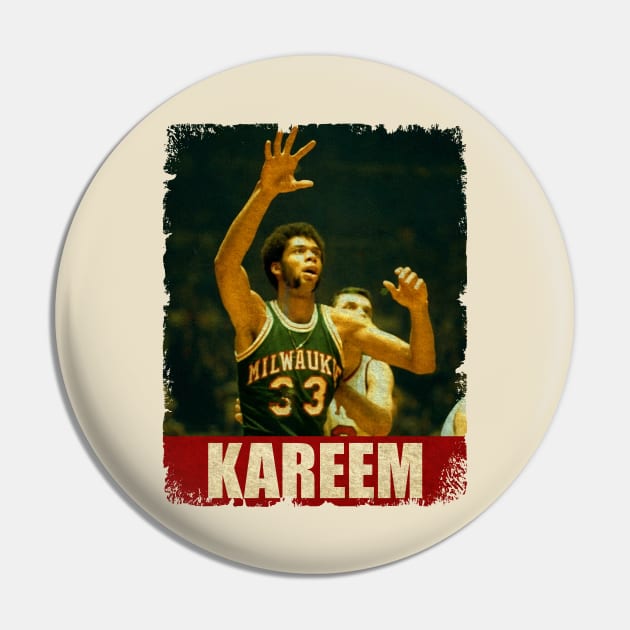 Kareem Abdul Jabbar - NEW RETRO STYLE Pin by FREEDOM FIGHTER PROD