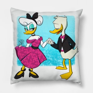 Fancy Donald and Daisy Pillow