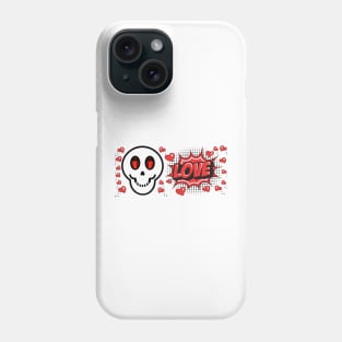 Skull love Phone Case