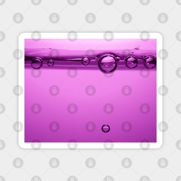 Glamour 014 violet liquid with bubbles Magnet by pASob