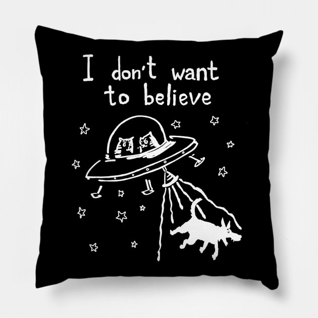 Alien cats and dogs Pillow by SheenGraff