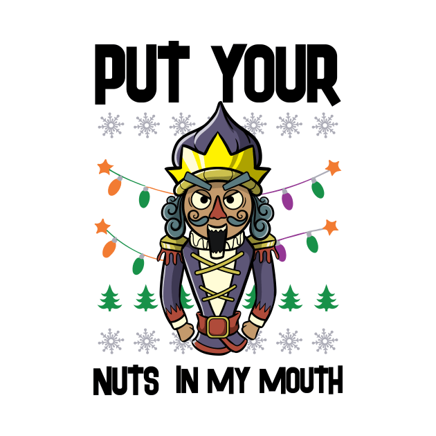 Ugly Christmas Lewd Nutcracker Pun Naugthy Pervert Dirty by TellingTales