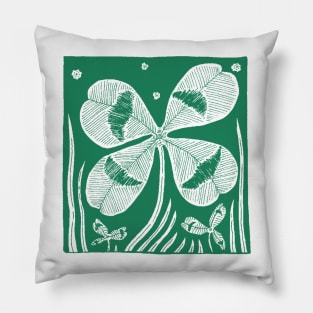 Four-Leafed Clover Pillow