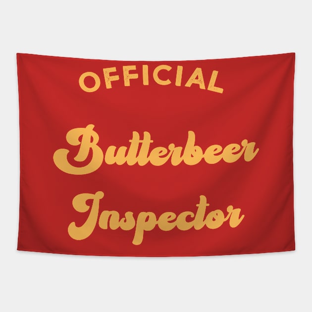 Official Butterbeer Inspector Tapestry by Mix Master Repeat