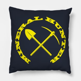 Mineral Hunter - Yellow Logo Pillow