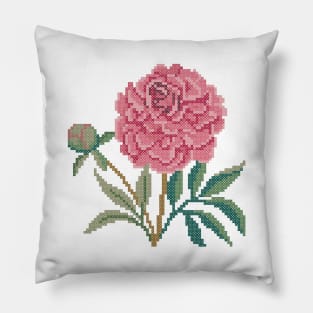 Indiana State Flower Peony Pillow