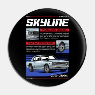 Skyline 2000 GTR JDM Car Pin