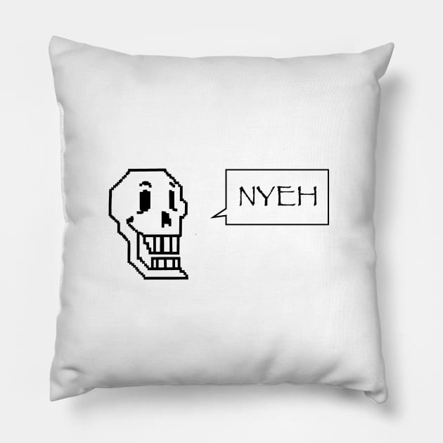 papyrus - nyeh Pillow by tonguetied