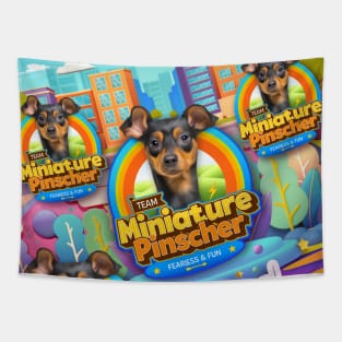 Miniature Pinscher Puppy Tapestry