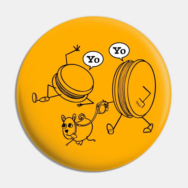 Yo-Yo Buddies Yo-Yo Fan Pin by atomguy