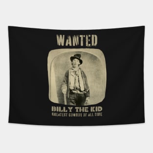 Billy The Kid Wanted Cowboy Tapestry