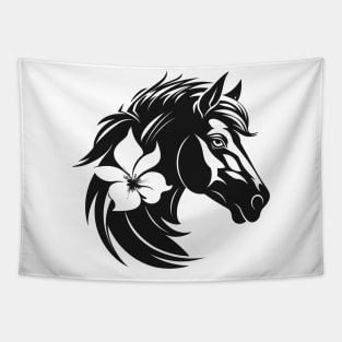 Horse head t-shirt Tapestry