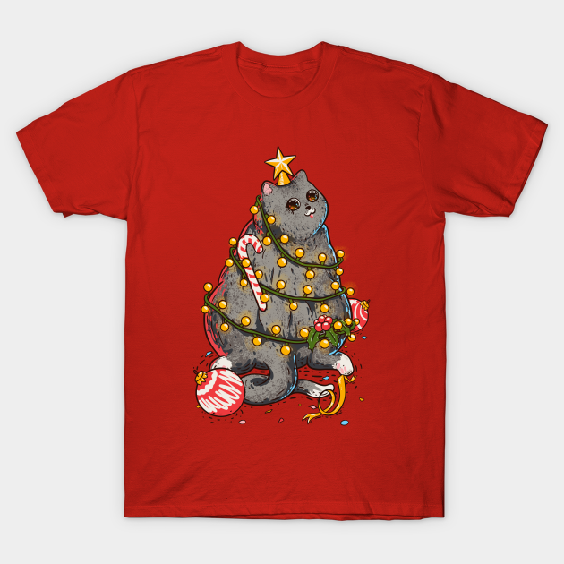 Discover Christmas Cat or Christmas Tree? - Christmas Cat - T-Shirt