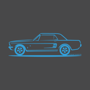 1967 Ford Mustang Lone Star Limited Edition Blue T-Shirt