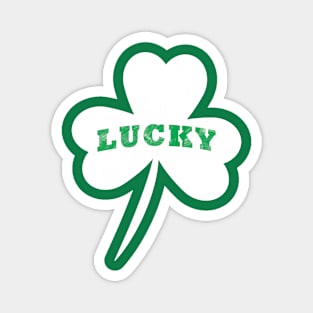 Vintage Style Lucky Clover St Patrick's Day Magnet