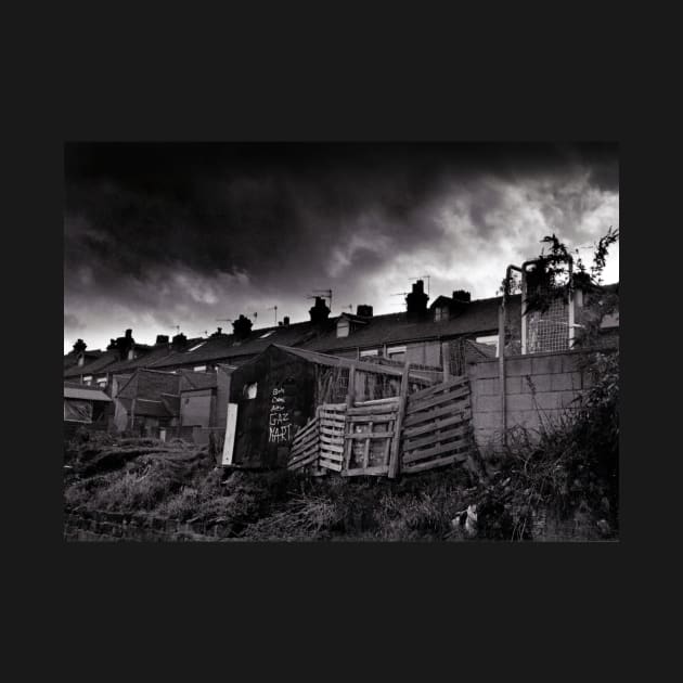 Storm gathering over a street in Burslem, Stoke on Trent, UK by richflintphoto