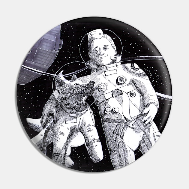 Space Walk Pin by J.S. Lange