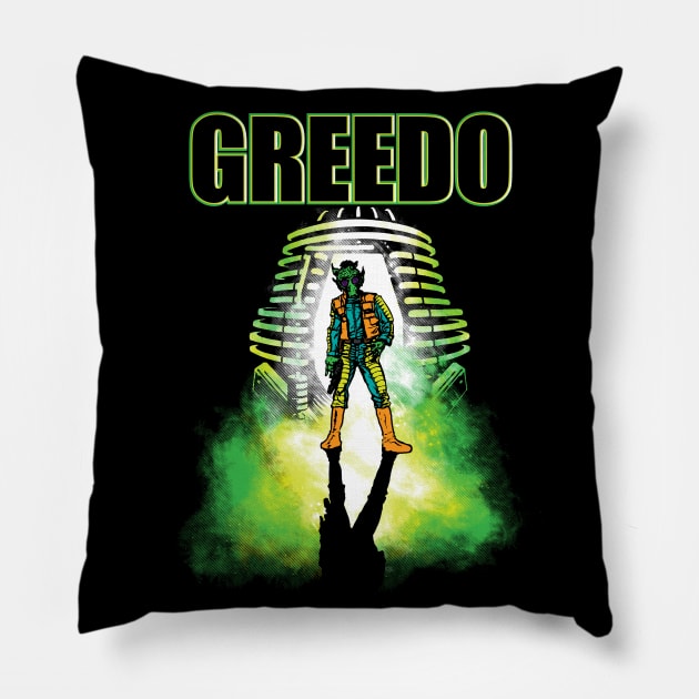 Greedo Pillow by Daletheskater