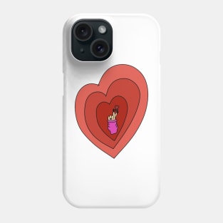 Finger heart Phone Case