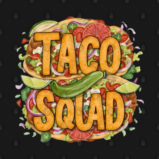 Taco Squad: Flavorful Gathering by CreationArt8