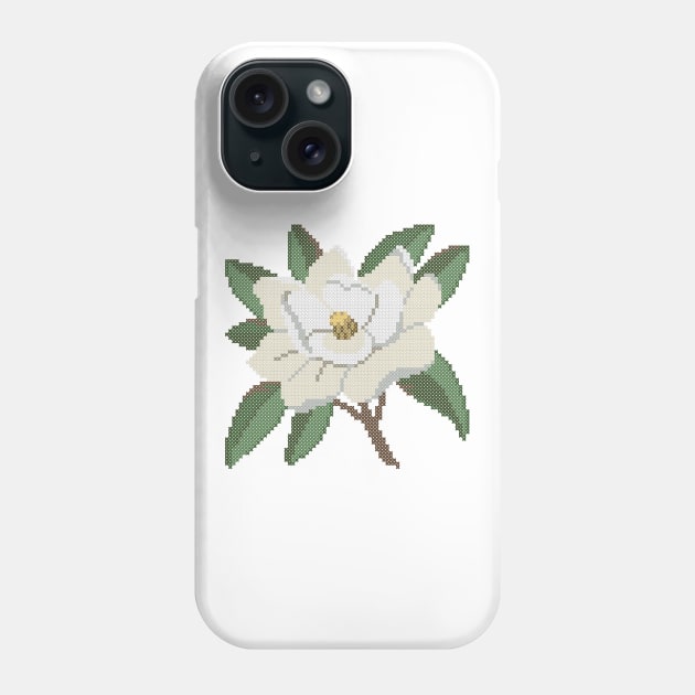 Louisiana Mississippi State Flower Magnolia Phone Case by inotyler